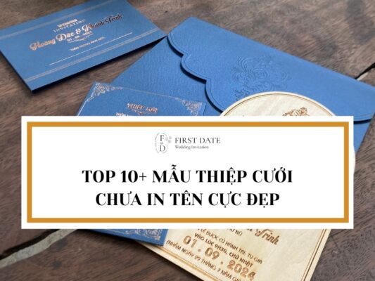 thiệp cưới chưa in tên