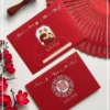 Thiệp Cưới Cao Cấp mẫu thiệp 3D đỏ truyền thống
