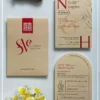 Thiệp Cưới Tối Giản mẫu font chữ lạ mắt