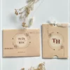 Thiệp Cưới Độc Lạ mẫu kéo in hoa