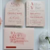 Thiệp Cưới Tối Giản tone hồng pastel