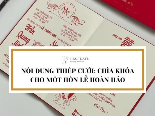 Nội dung thiệp cưới