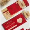 Thiệp Cưới Passport mẫu thiệp màu đỏ