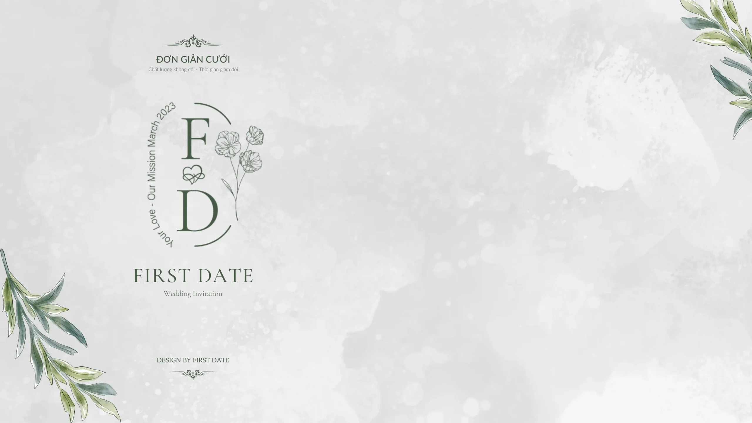 Giới Thiệu Thiệp cưới First Date bìa