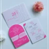 Thiệp Cưới Tối Giản tone hồng nhẹ nhàng